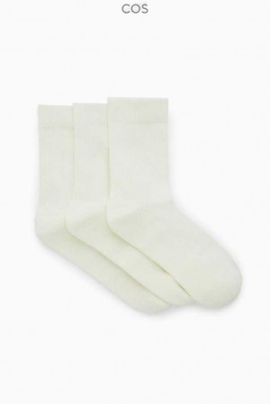 COS 3-Pack Gerippt Sport Socken Herren | 1273-WFTHI