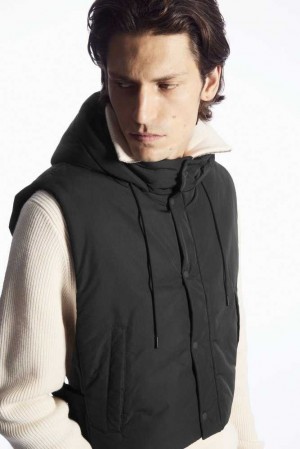 COS Buckled-Side Gepolstert Mit Kapuze Gilet Jacken Herren | 3521-PAWJQ