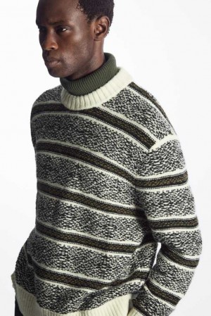 COS Fair Isle Wolle Jumper Strickwaren Herren | 3682-FXJSB