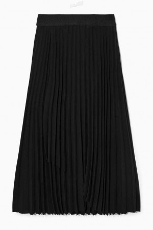 COS Falten Maxi Skirt Röcke Damen | 4860-DXUIW