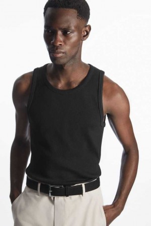 COS Gerippt Tank Top T-shirts Herren | 4372-TRQFY