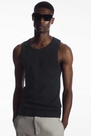 COS Gerippt Tank Top T-shirts Herren | 7453-QJVEZ