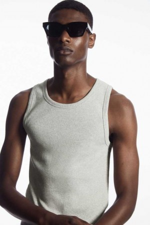 COS Gerippt Tank Top T-shirts Herren | 9360-GPYWE