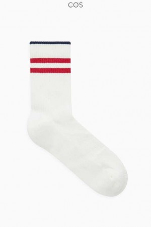 COS Gestreift Sports Socken Herren | 3796-MTXAV