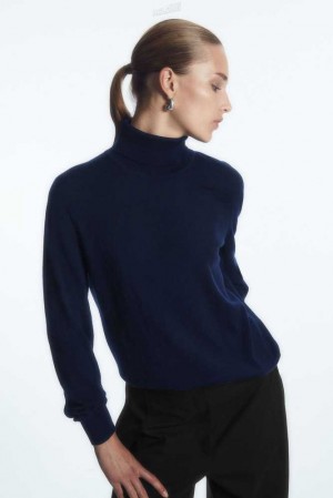 COS Merino Wolle Roll-Neck Pullover Pullover Damen | 0863-RNEQG