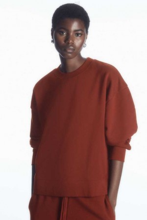 COS Oversized Fleece-Back Sweatshirt Sweatshirts Damen | 5761-LYTOC