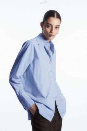 COS Oversized Long-Sleeve Shirt Hemd Damen | 2605-WSPFI