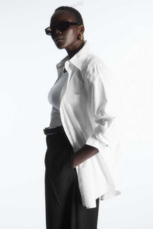 COS Oversized Tailored Shirt Hemd Damen | 1894-RVUPT