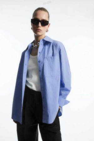 COS Oversized Tailored Shirt Hemd Damen | 1479-WNZHX