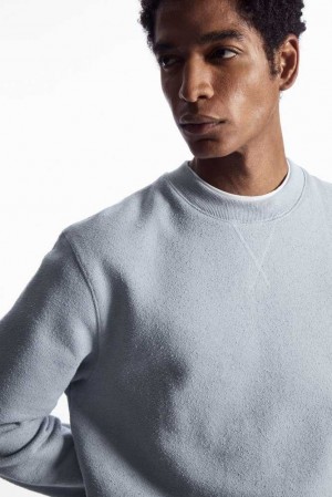 COS Textured-Jersey Sweatshirt Sweatshirts Herren | 9570-IJYAH