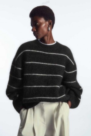 COS Textured Mohair-Blend Pullover Pullover Damen | 7196-SERUK