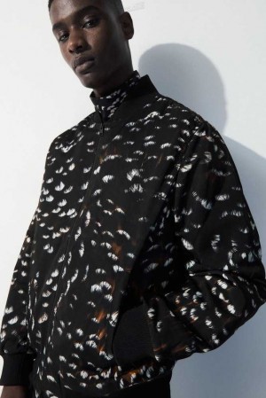 COS The Feather-Print Bomber Jacken Herren | 1743-YPVCX