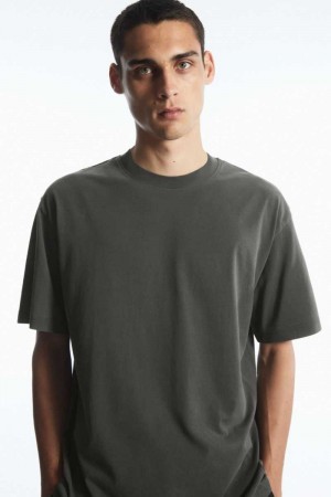 COS The Super Slouch T-shirts Herren Grau | 6295-SAKTY