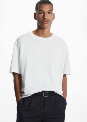 COS The Super Slouch T-shirts Herren Weiß | 3179-GTPAN