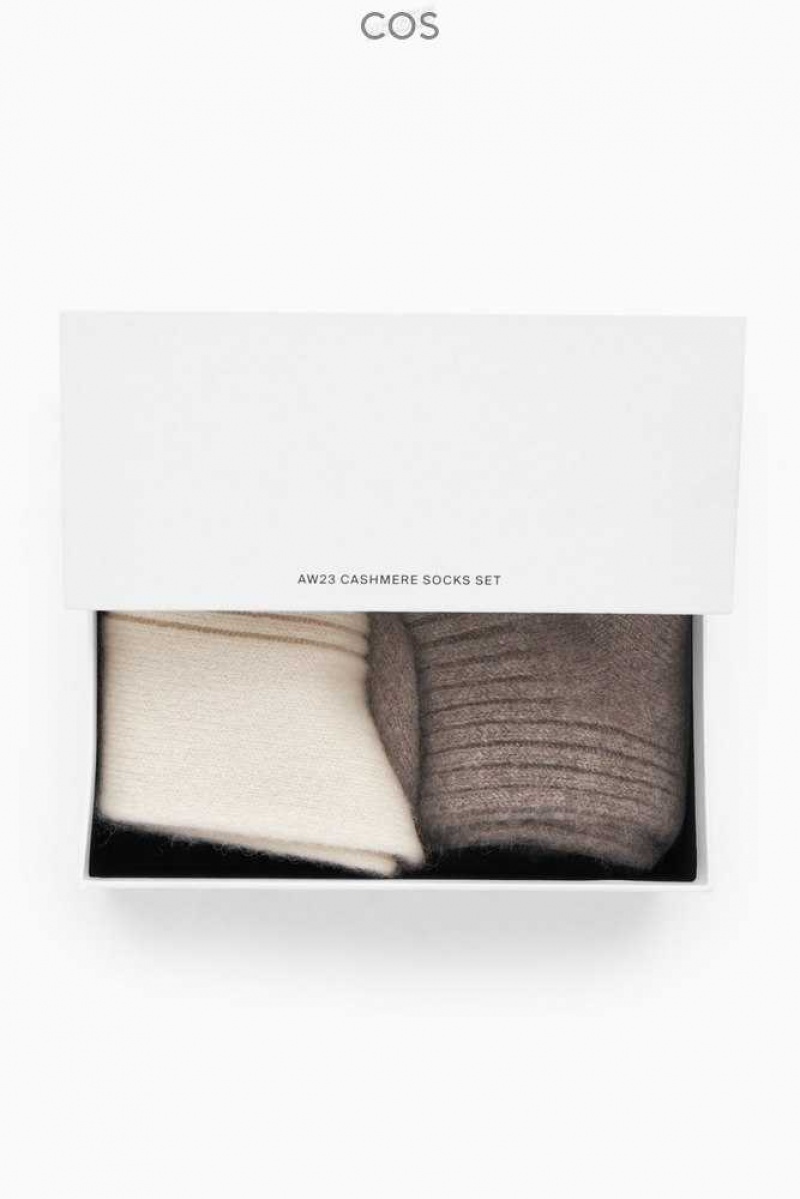 COS 2-Pack Cashmere Gift Set Socken Damen | 0784-IZXYT