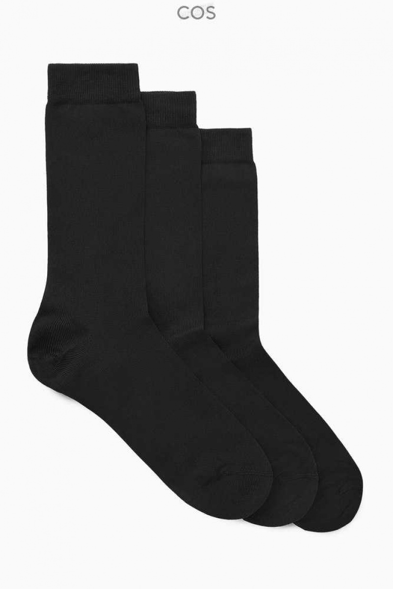 COS 3-Pack Mercerised Baumwoll Socken Herren | 6203-CXZGA