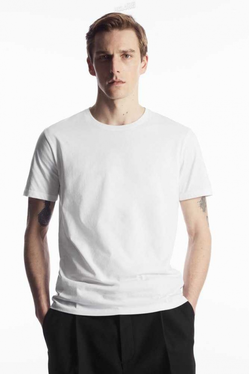 COS 3-Pack The Extra Fine T-Shirts T-shirts Herren | 1489-PURWI