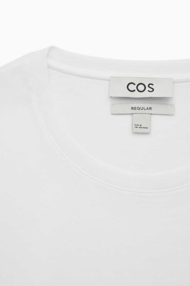 COS 3-Pack The Extra Fines T-shirts Herren Weiß | 9372-YLETV