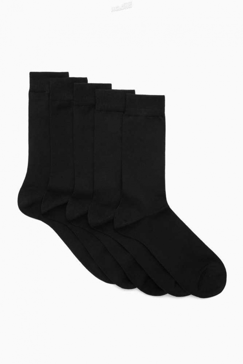 COS 5-Pack Mercerized Baumwoll Socken Herren | 5180-DOSPZ