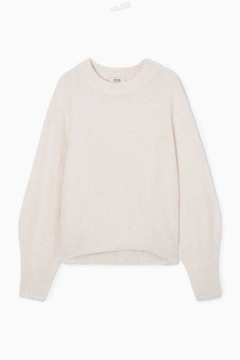 COS Alpaca-Blend Crew-Neck Pullover Pullover Damen | 3146-QFIVW