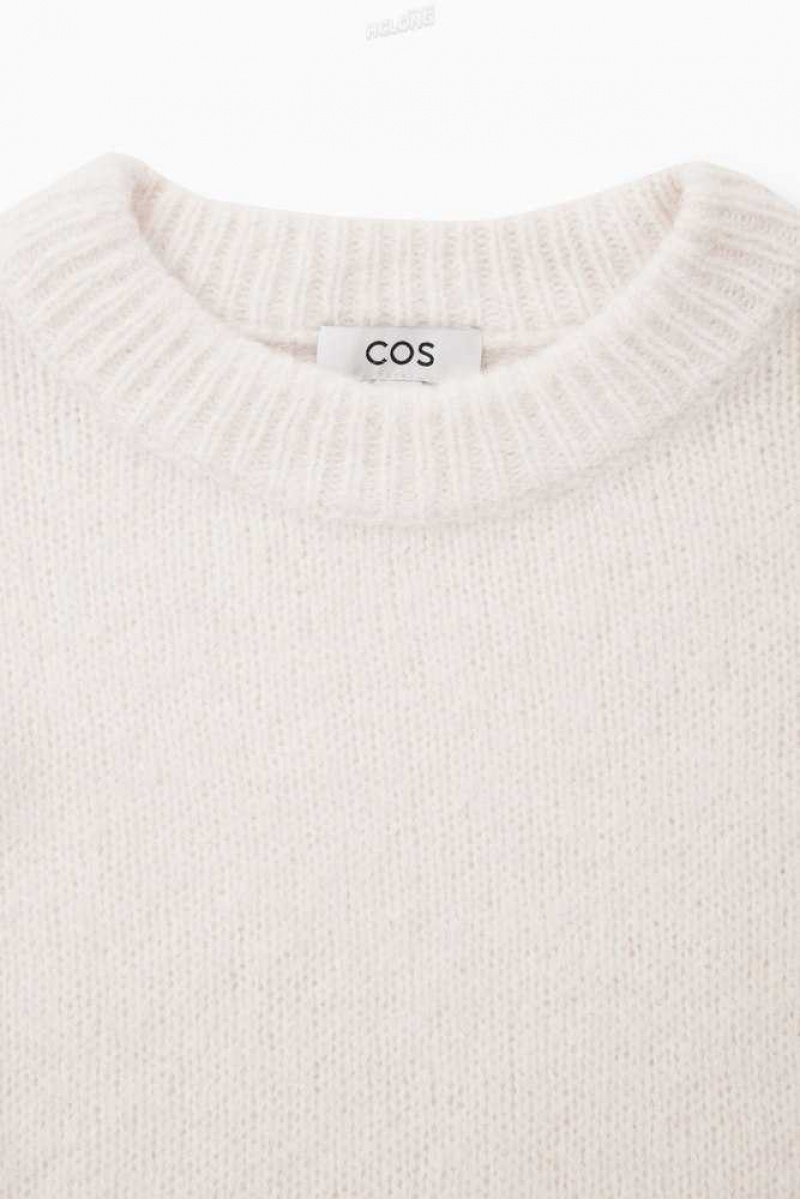 COS Alpaca-Blend Crew-Neck Pullover Pullover Damen | 3146-QFIVW