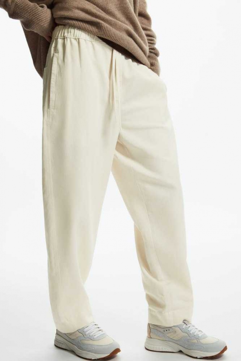 COS Barrel-Leg Drawstring Pants Hose Damen | 8964-GJEZT