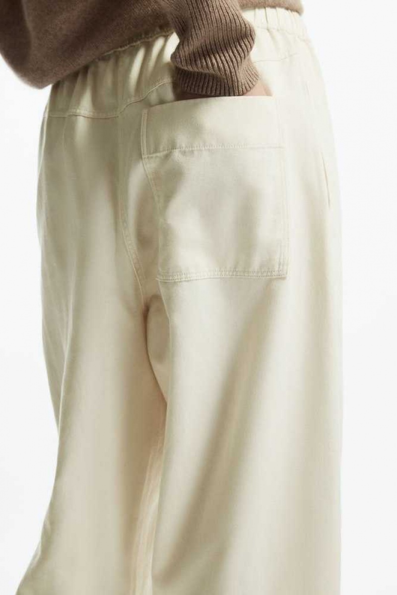 COS Barrel-Leg Drawstring Pants Hose Damen | 8964-GJEZT