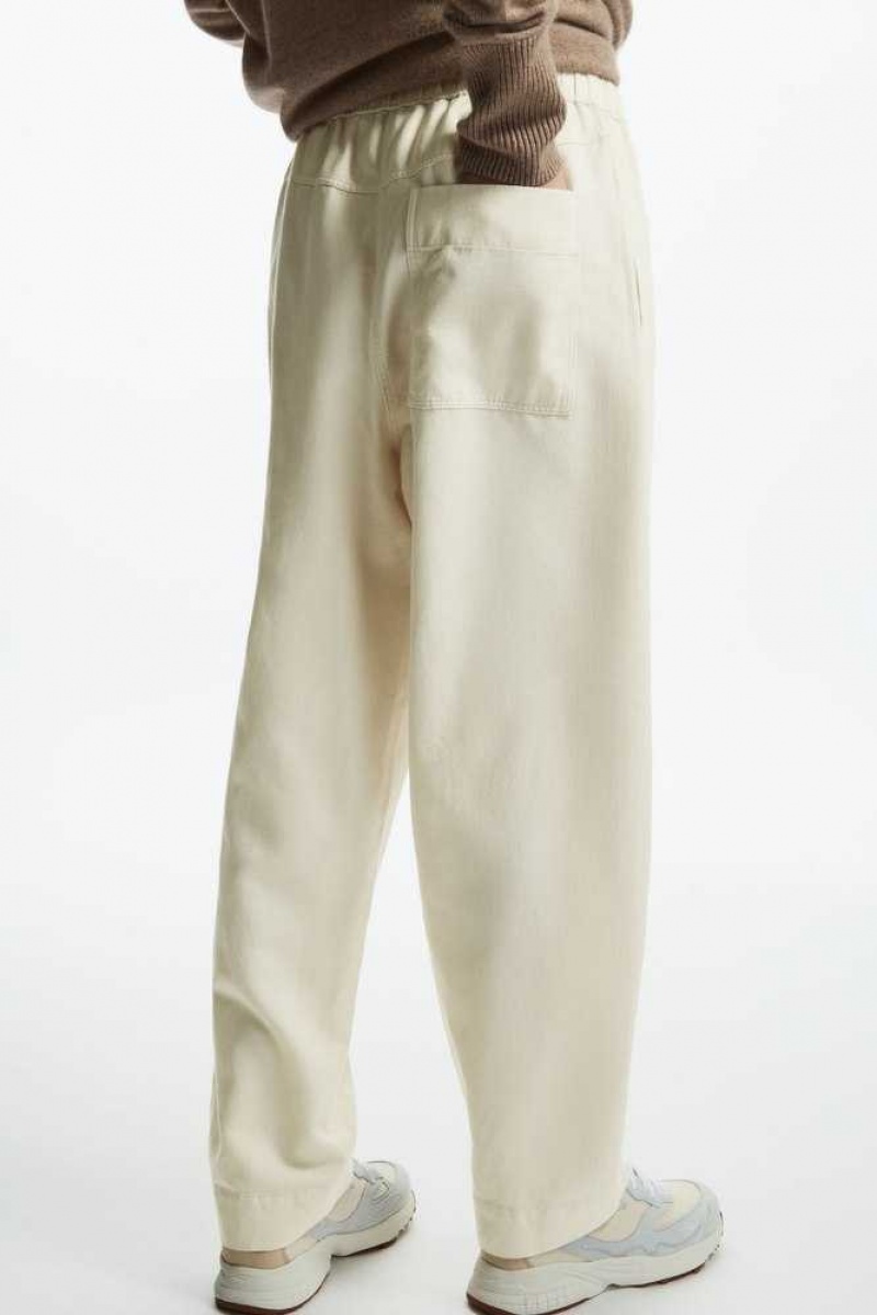 COS Barrel-Leg Drawstring Pants Hose Damen | 8964-GJEZT