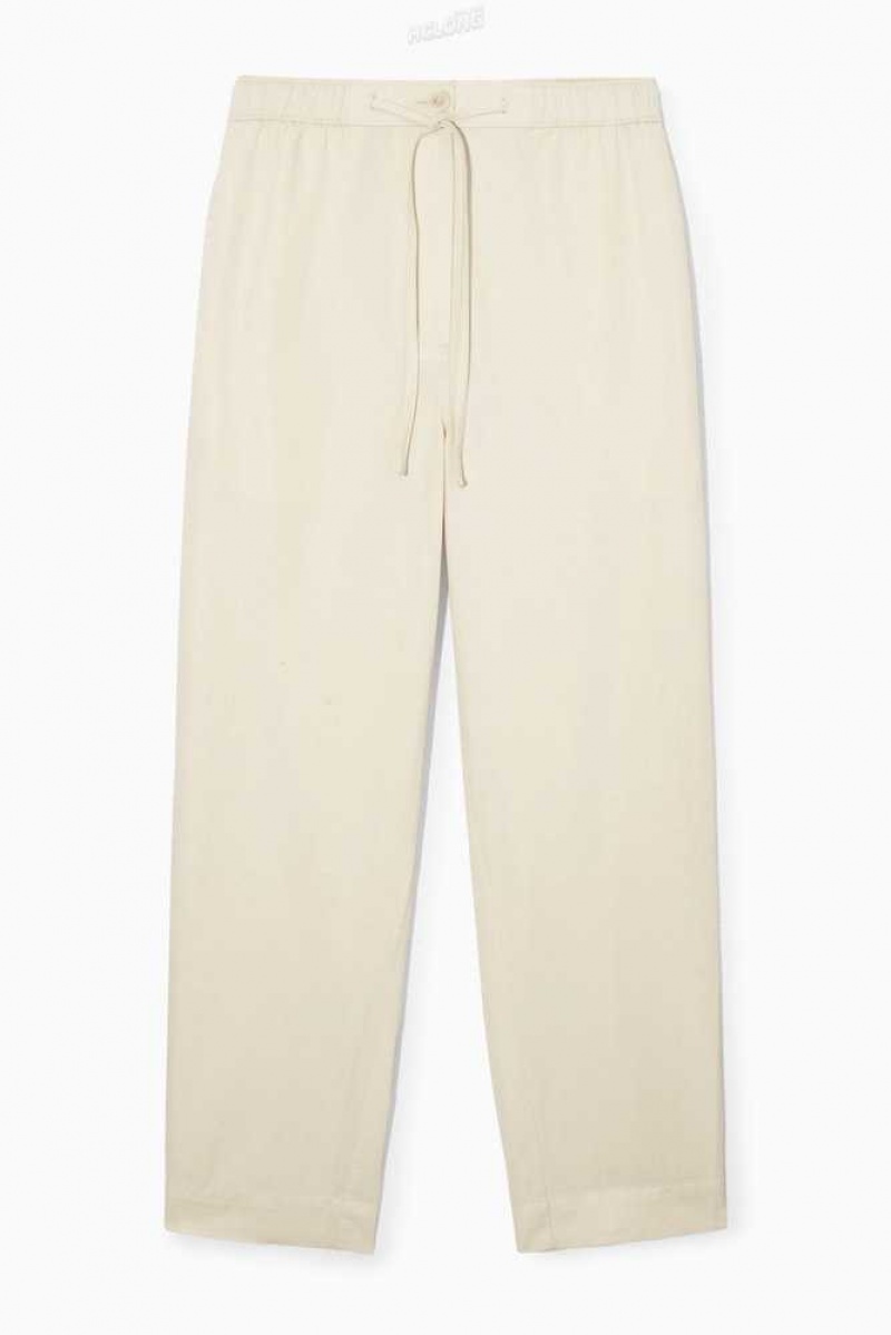 COS Barrel-Leg Drawstring Pants Hose Damen | 8964-GJEZT