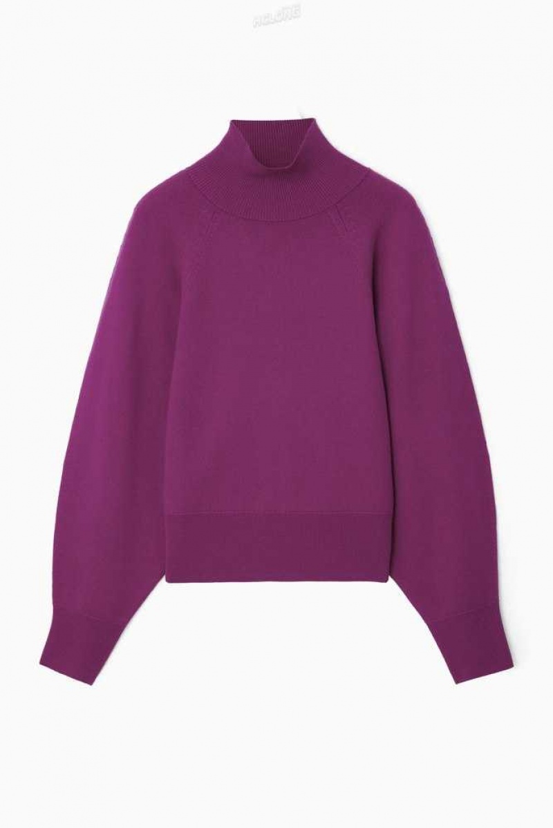 COS Batwing-Sleeve Merino Wolle Pullover Pullover Damen | 0957-EGAHK