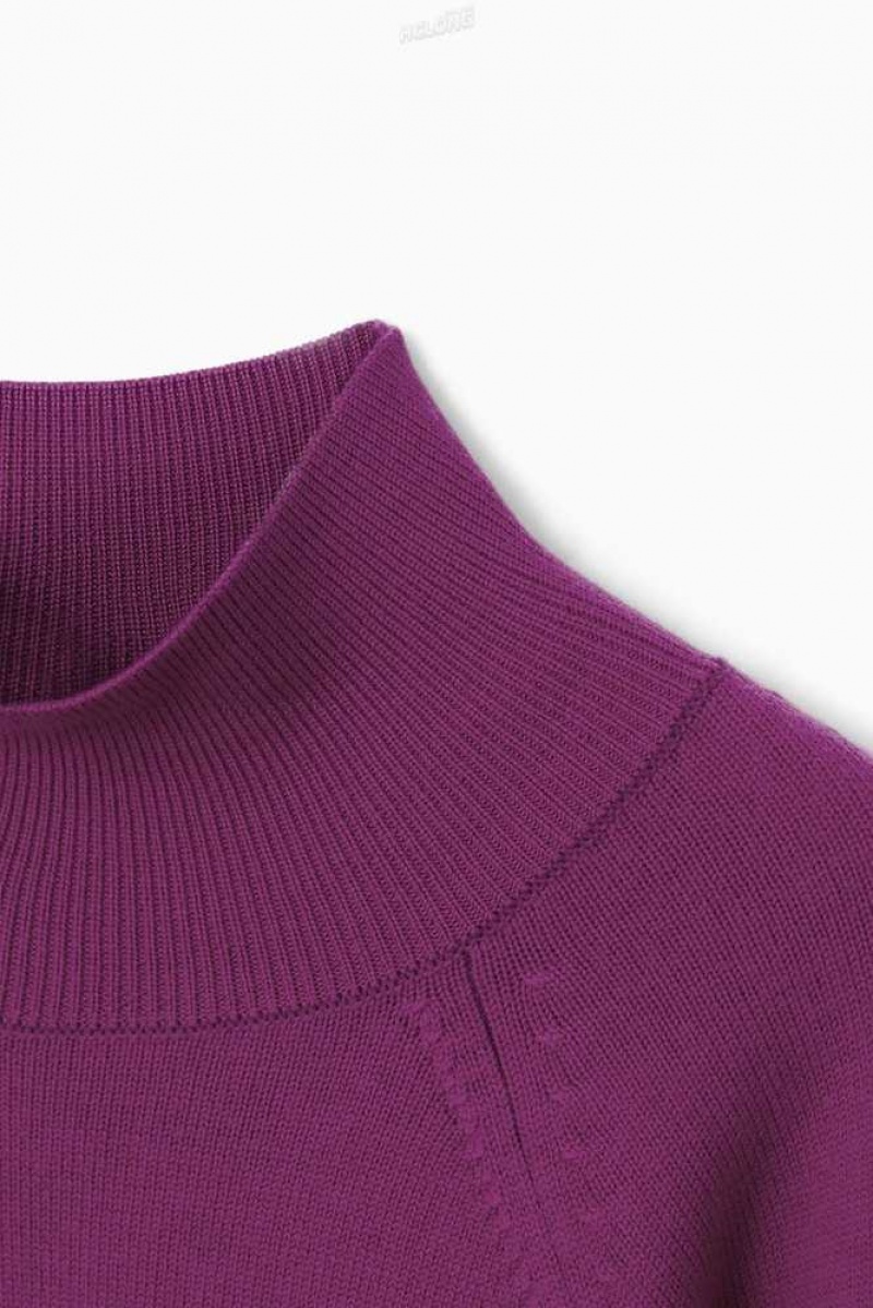 COS Batwing-Sleeve Merino Wolle Pullover Pullover Damen | 0957-EGAHK