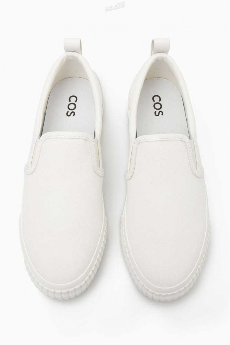 COS Canvas Slip-On Trainers Sneakers Herren | 9345-ENSAD