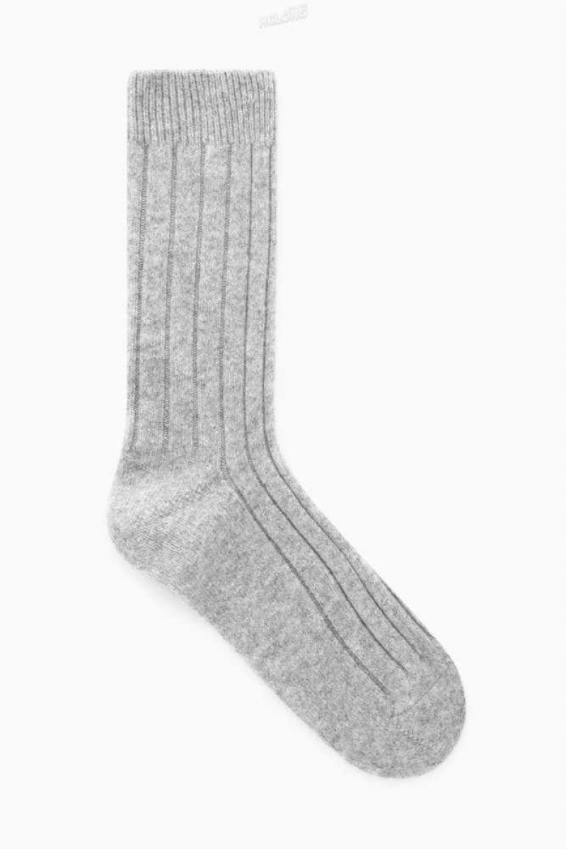 COS Chunky Cashmere Socks Socken Herren | 0431-EUCDG