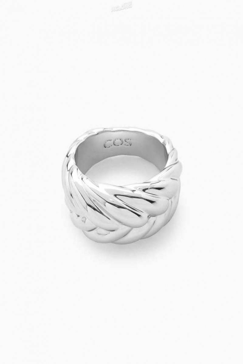 COS Chunky Plait Ringe Damen | 3516-AZCWT