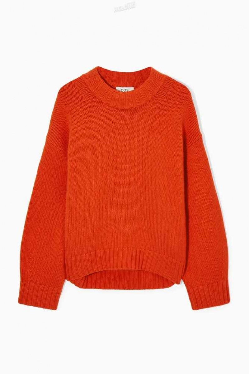 COS Chunky Pure Cashmere Crew-Neck Pullover Pullover Damen | 1479-QJWRA