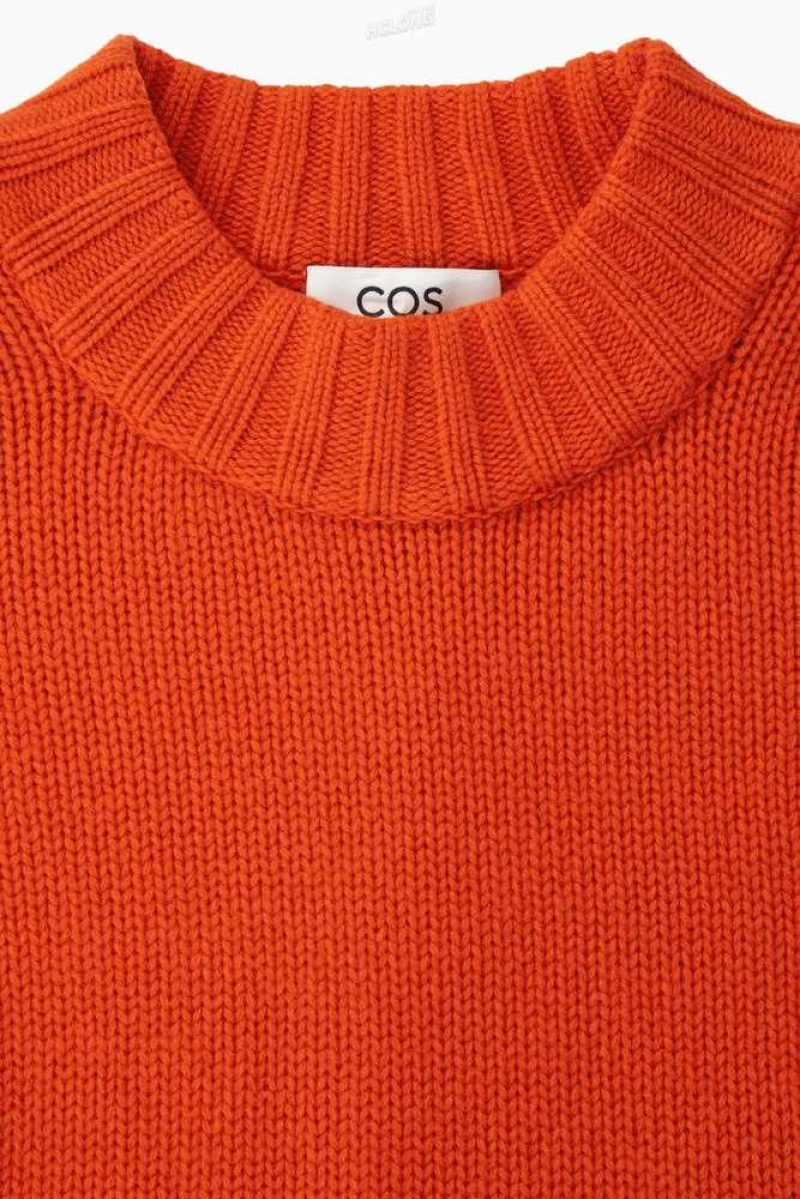 COS Chunky Pure Cashmere Crew-Neck Pullover Pullover Damen | 1479-QJWRA