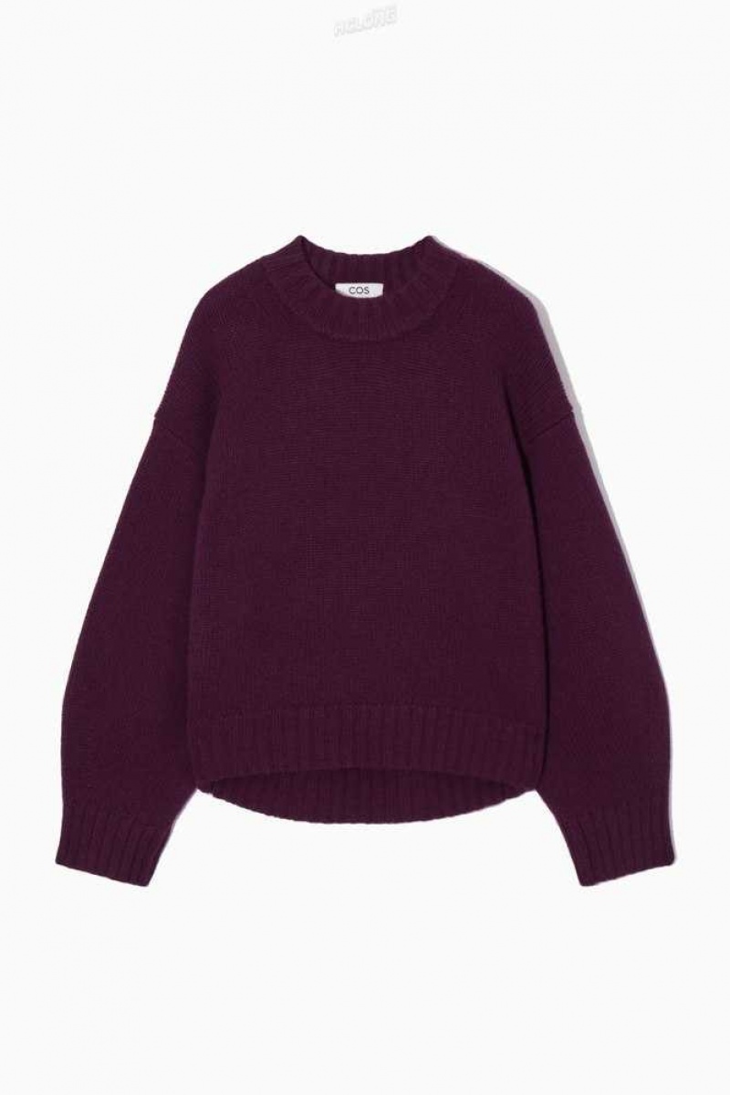 COS Chunky Pure Cashmere Crew-Neck Pullover Pullover Damen | 3519-OCANF