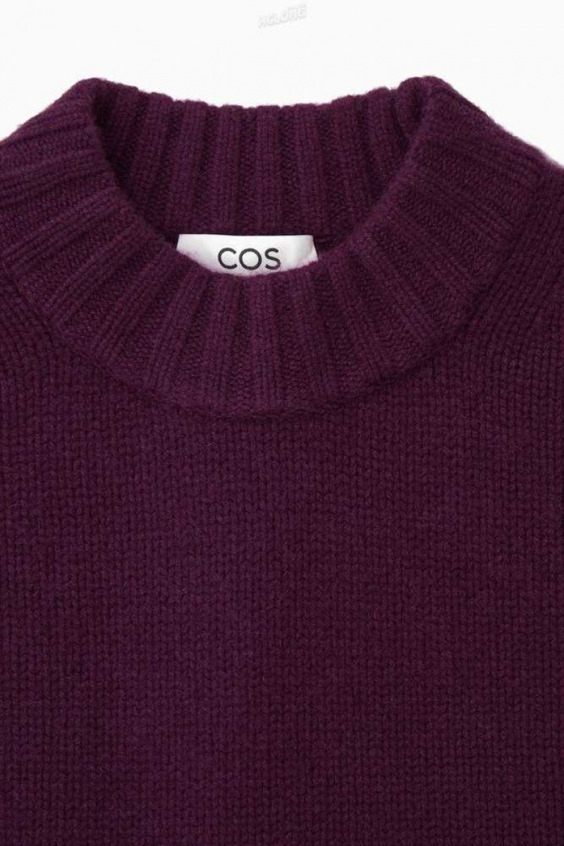 COS Chunky Pure Cashmere Crew-Neck Pullover Pullover Damen | 3519-OCANF