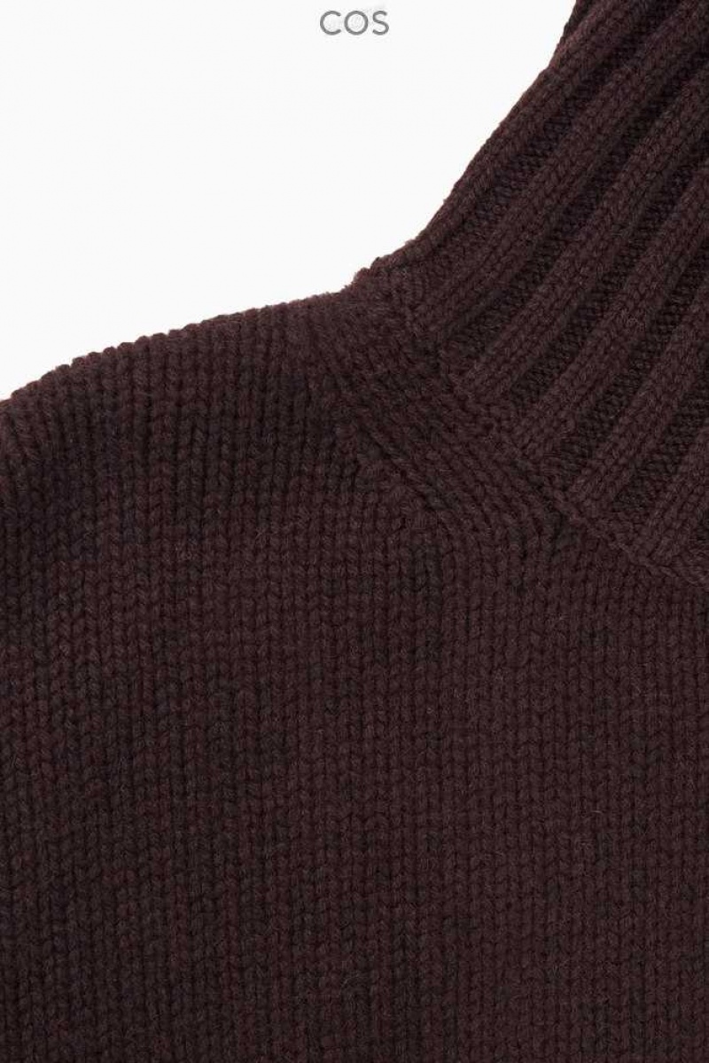 COS Chunky Pure Cashmere Turtleneck Pullover Pullover Damen | 6872-JDNLX