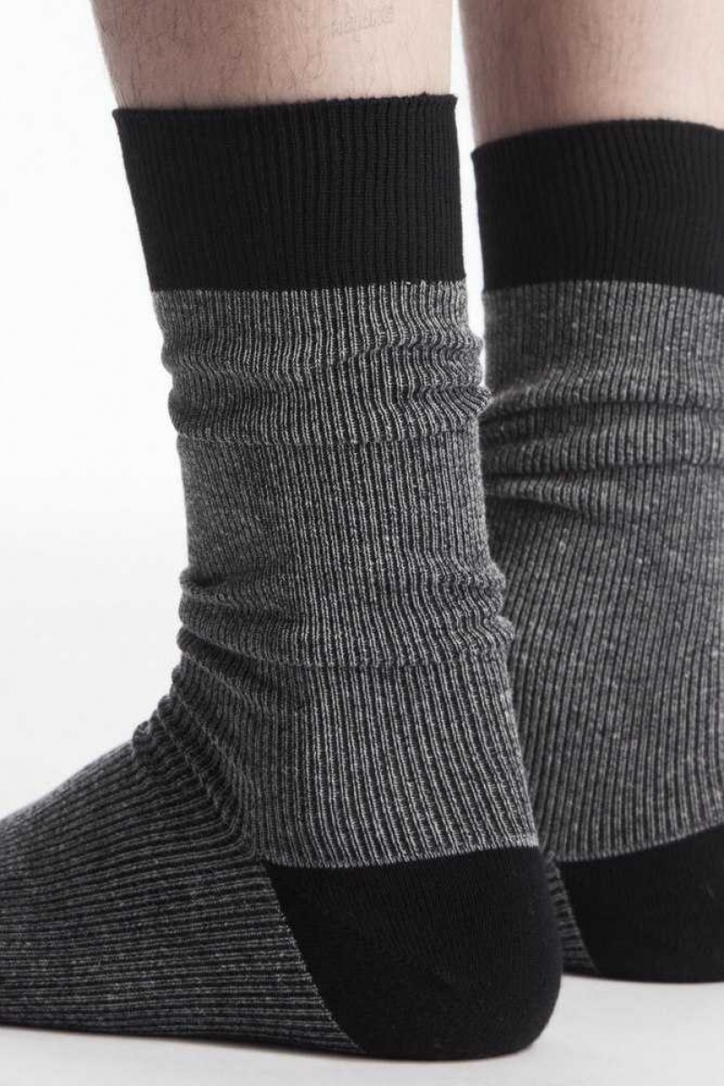 COS Colour-Block Mercerised Baumwoll Socken Herren | 0675-RPBSY