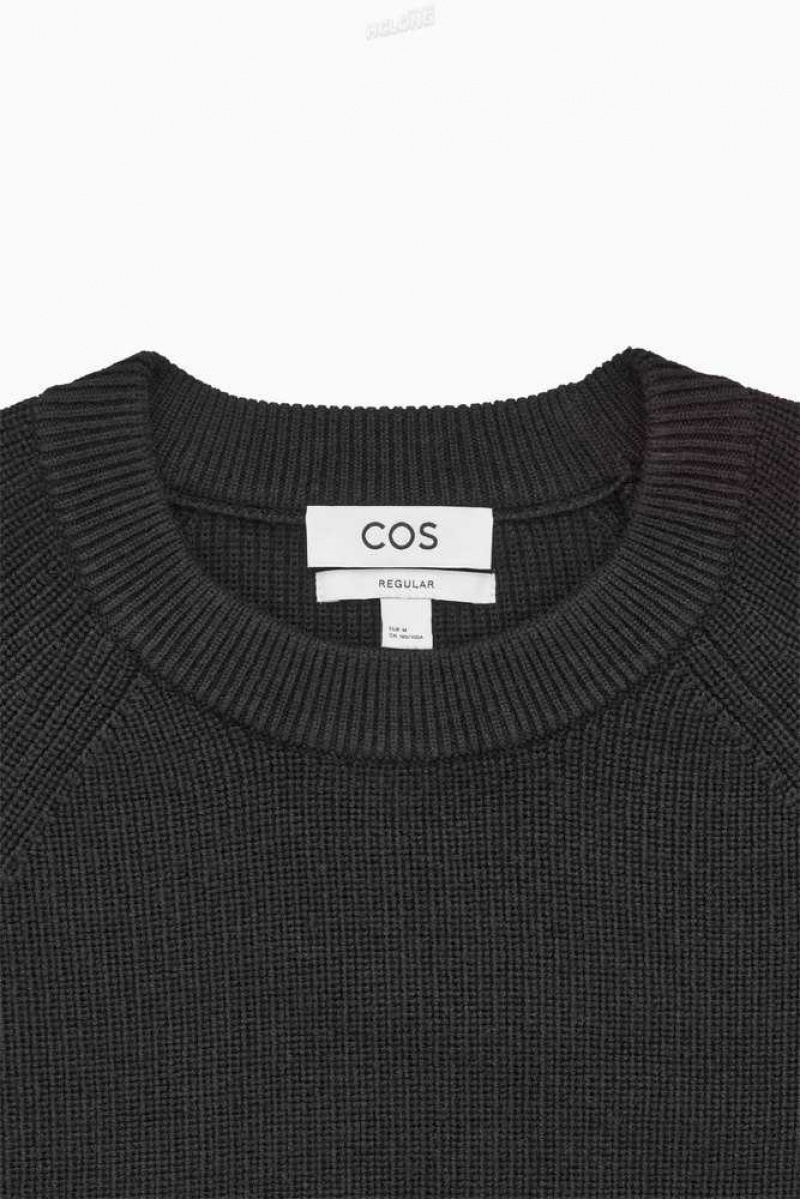 COS Crew-Neck Wolle Jumper Strickwaren Herren | 0785-EDGZC