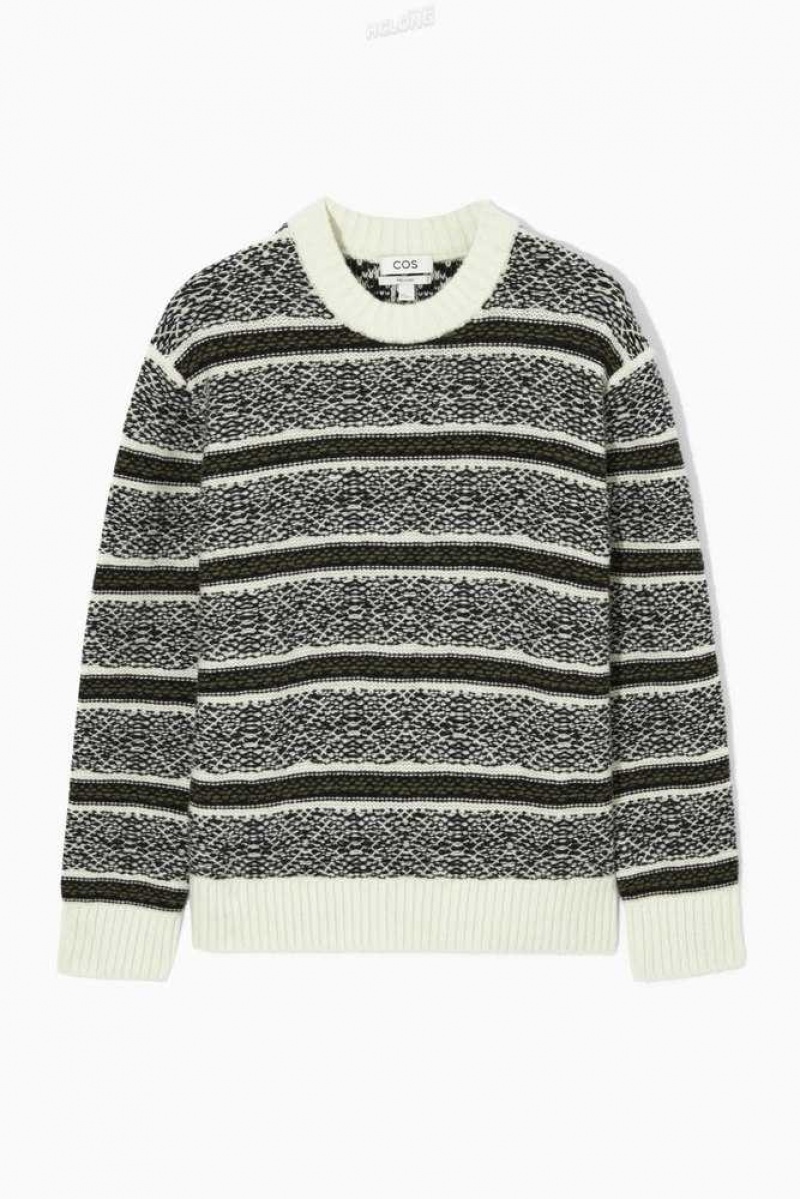 COS Fair Isle Wolle Jumper Strickwaren Herren | 3682-FXJSB