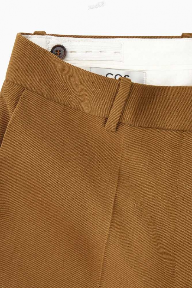 COS Flared Wolle Trousers Hose Damen | 5907-AMLPD