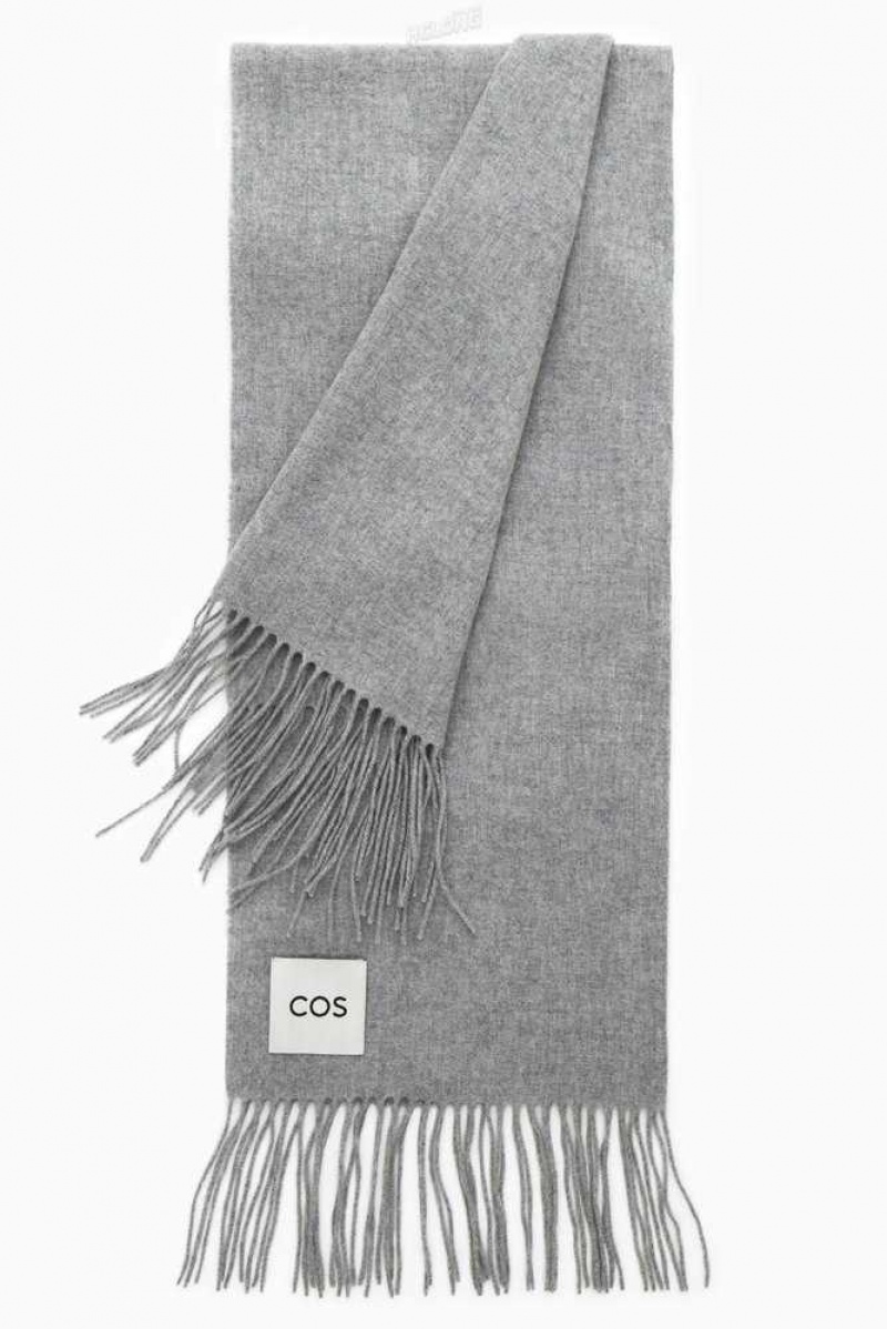 COS Fringed Pure Wolle Schal Damen | 9731-KQONI