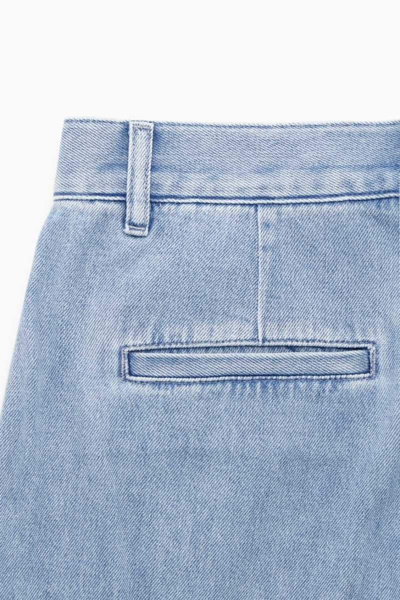 COS Gerade-Leg Denim Hose Damen Hellblau | 0827-HBREO