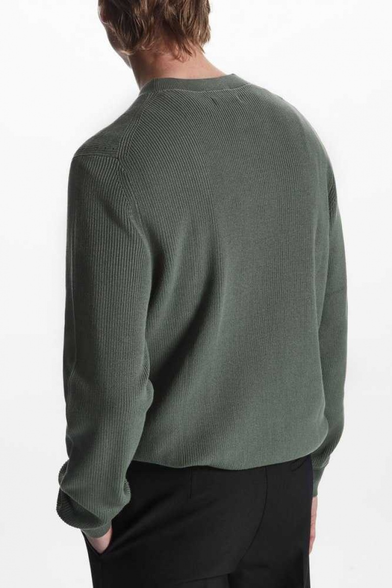 COS Gerippt-Knit Jumper Strickwaren Herren | 7428-FBTWL