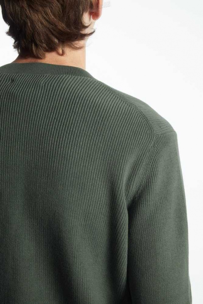 COS Gerippt-Knit Jumper Strickwaren Herren | 7428-FBTWL