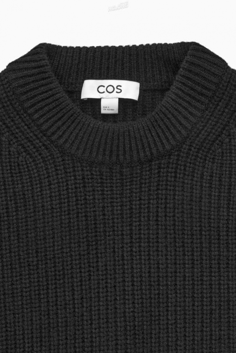 COS Gerippt Cashmere-Blend Jumper Oberteile Damen | 4236-QYUCL