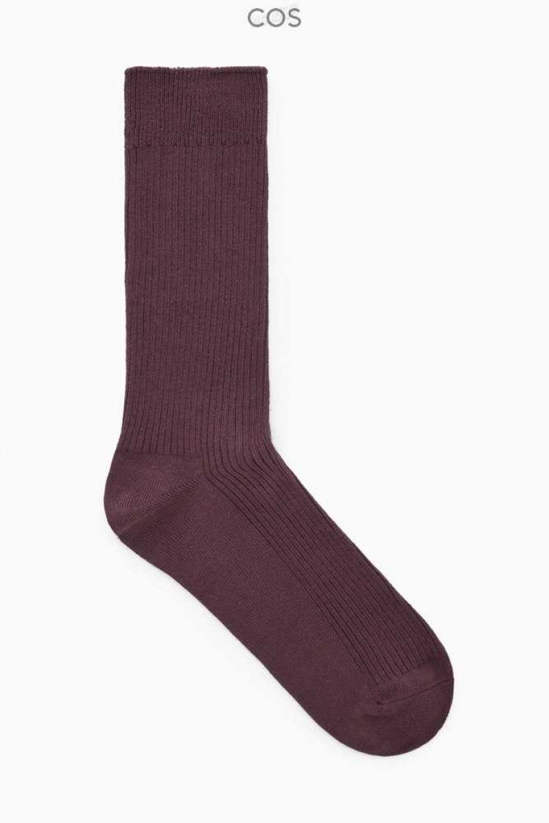 COS Gerippt Socken Herren | 4839-HRLTK