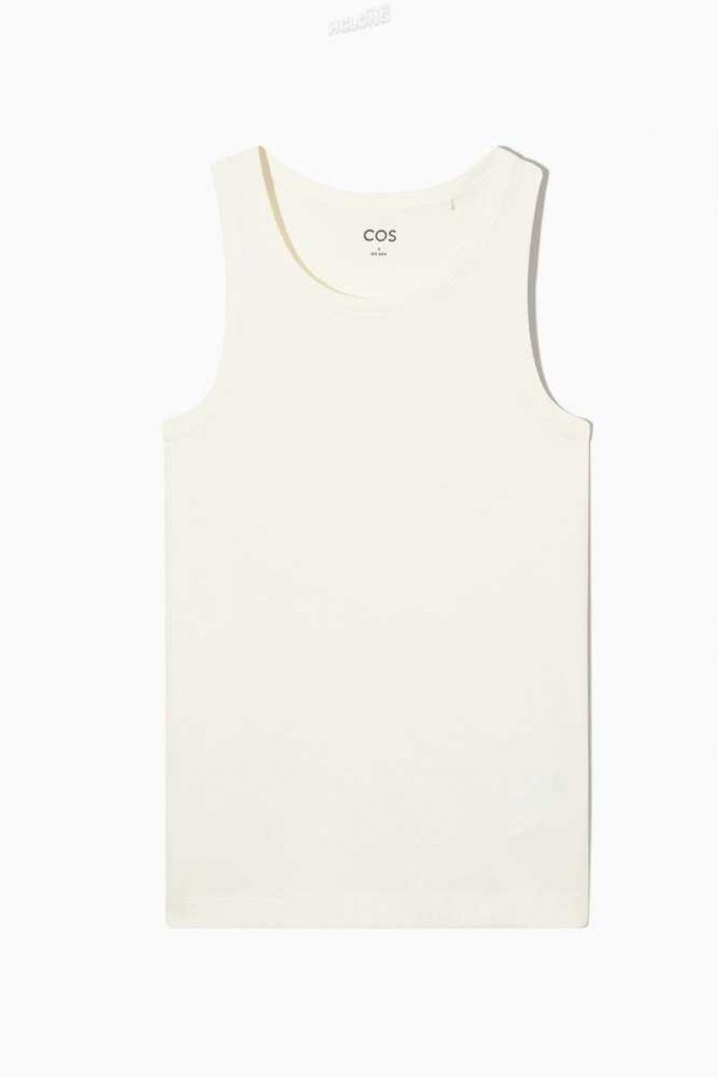 COS Gerippt Tank Top Oberteile Damen | 2059-AFJIZ